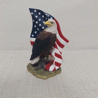Life Symbols 1999 Batesville Casket Bald Eagle USA Flag 5.5  x 3'' x 2''