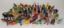 Large Lot of 56 Vintage Plastic Toy Dinosaurs