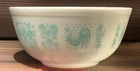 Vintage Pyrex Amish Blue on White Butterprint 2-1/2 Quart Mixing Bowl #403