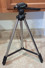 Vivitar VPT-120 Deluxe Lightweight Video Camera Photo Tripod Bubble Level QR