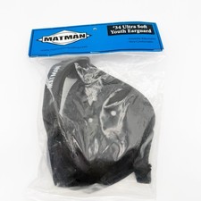 Matman Ultra Soft Youth Ear guard Black Wrestling Head Gear