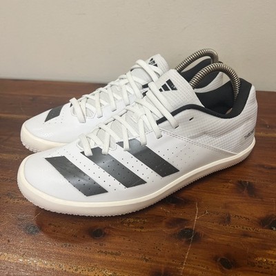 Adidas Throwstar Track Field Shot Put Hammer Athletic Shoes Mens 6.5 White Black