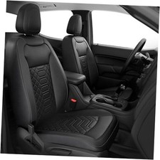 Customed Seat Covers for 2014-2022 Colorado Crew Cab Only Front Seats Black