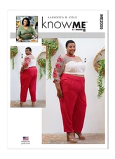 Know Me Sewing Pattern #ME2005 Women's Top and Trousers - Sz 28W-38W