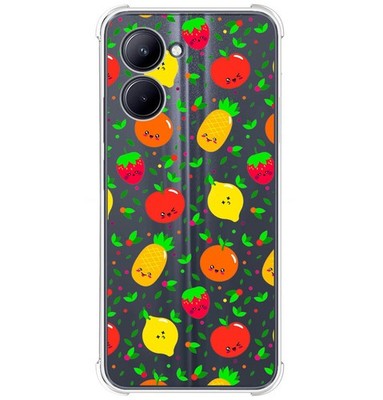 Custodia Topme In Silicone Spazzolato Per Realme C33 (6.5"), Blu, Antiurto E Antigraffio