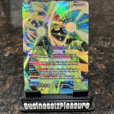 Android 16 Bottomless Inferno EB1-12 Leader Foil Dragon Ball Super Card Game NM