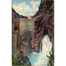 Shoshone Dam Cody Way To Yellowstone National Park Vintage Postcard SP5-12