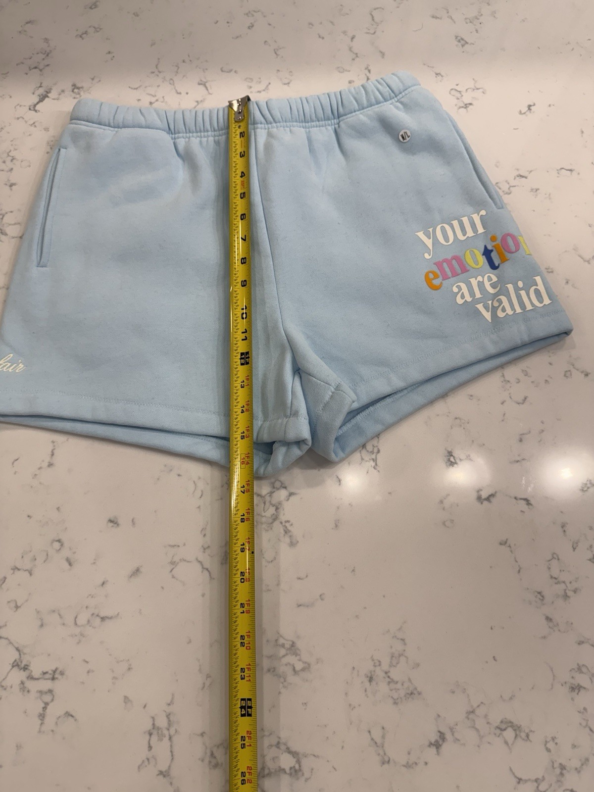 THE MAYFAIR GROUP Sweatshirt & Shorts “Your Emotions Are Valid” Women’s M/L