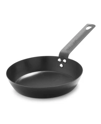 MERTEN & STORCK 8” Pre-Seasoned Carbon Steel Frying Pan Skillet | Induction, Stove, Grill,