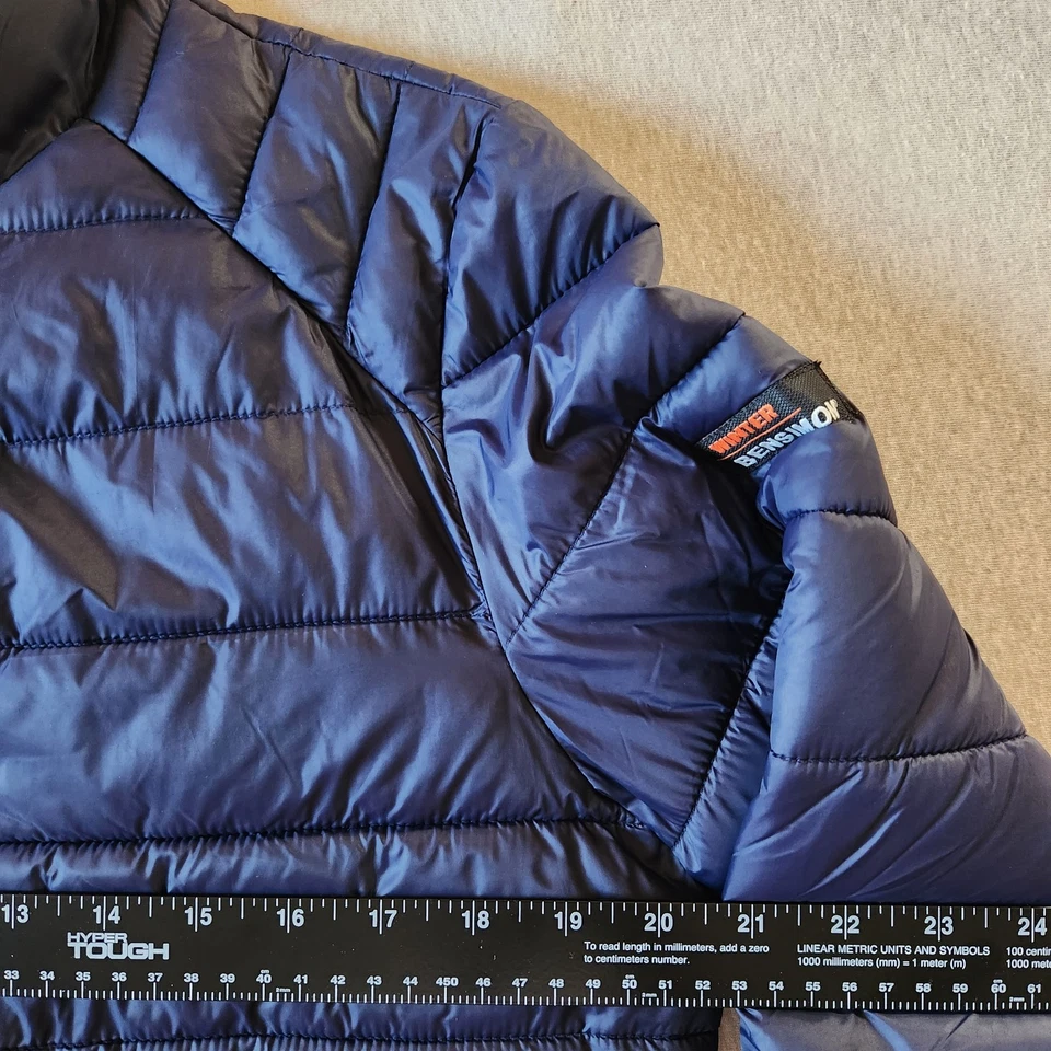 Abrigo chaqueta acolchada de invierno azul marino BENSIMON para mujer Foto 4 de 4