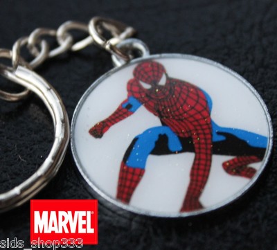 Marvel Comics Spider-man spiderman The Avengers Movie wht Key chain cosplay 