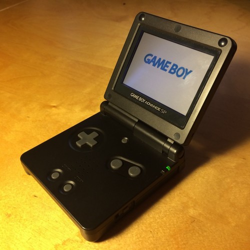 nintendo gameboy advance gba sp black - 30 day warranty!