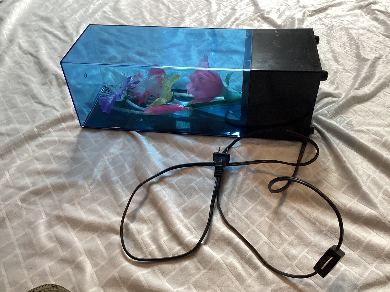 Fiber Optic Flower Lamp Music Box VTG 1988 Yirng Shehng Glitches