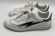 Isabel marant Bryce Two-Tone Lightning Bolt Leather Lace-Up Sneaker sz 37