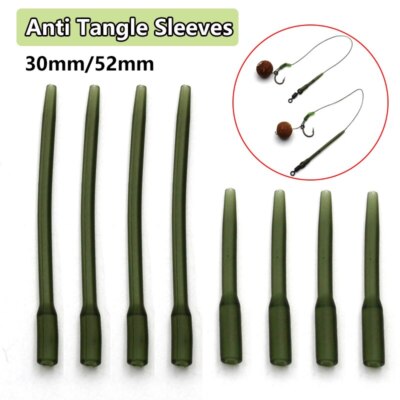 20pcs Carp Fishing Anti Tangle Sleeves 30mm/52mm Hair Rigs | eBay UK