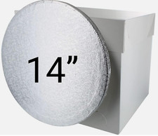 14" Tall Box &  14" Round Cake Board (14x14x12)