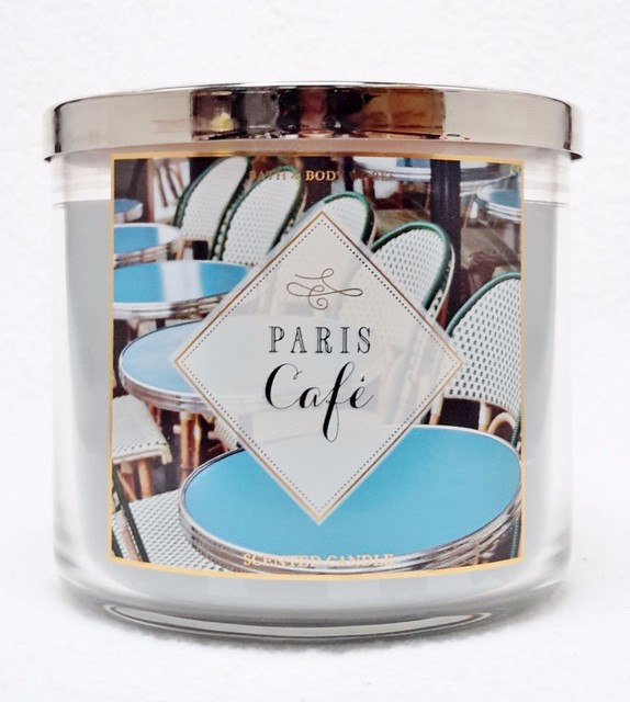 Bath & Body Works PARIS CAFE Large 3-Wick Candle FRENCH COFFEE SHOP | eBay