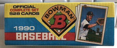 1990 Bowman Baseball Cards Official Complete Set 528 Cards FACTORY SEALED