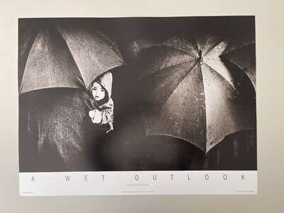A WET OUTLOOK,HULTON COLLECTION,RARE AUTHENTIC 1989 ART PRINT