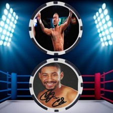 DIEGO CORRALES - BOXING HALL OF FAME - POKER CHIP - ***SIGNED/AUTO***