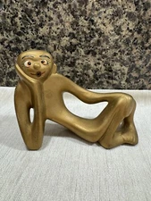 Vintage Jaru California Pottery Monkey figurines Modernest Ceramic Incense Burn