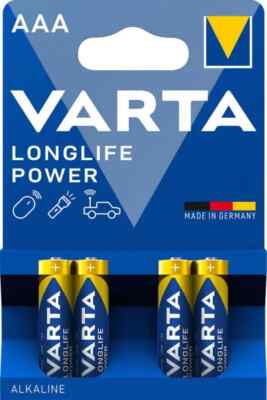 100 x Varta Longlife Power 4903 AAA Micro LR03 1,5V Batterie Blister 25 x 4er