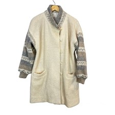 Vintage Hilda Ltd. Icelandic Wool Knit Coat Sweater Jacket Iceland Women’s Large