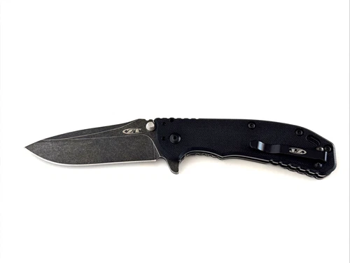 Zero Tolerance ZT 0566BW Hinderer Folding Knife ELMAX Black Washed G-10 USA