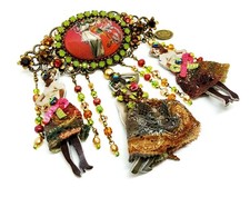 Lovey Jewelry By Michal Negrin Crystals HAIR CLIP VTG Unique.