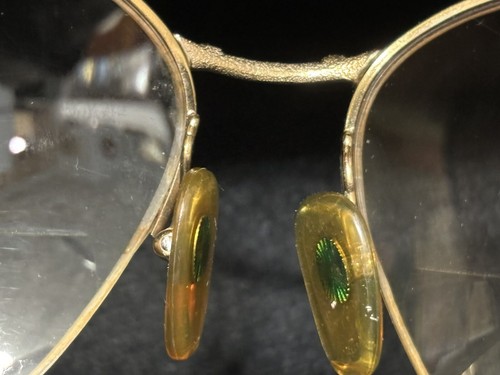 Rari occhiali da vista di lusso tedeschi, 18 Kt. Cornici placcate in oro, ovale, quadrate, vintage - Foto 8 di 15