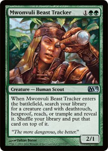 Mwonvuli Beast Tracker x4 - Magic 2013 - NM-Mint, English - Magic 2013