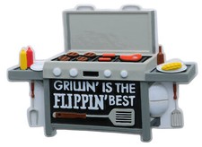 Grillin' is the Flippin' Best Personalized Christmas Ornament