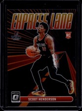 2023-24 Panini Optic Basketball Scoot Henderson #14 Express Lane Orange /39 RC