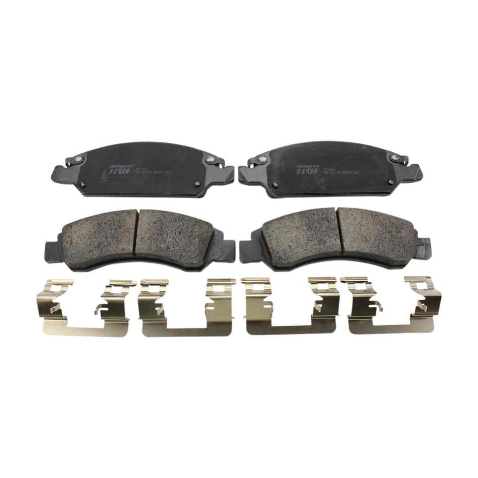 Juego de pastillas de freno delanteras de cerámica TRW Pro para Chevy Tahoe GMC Yukon con paquete policial Foto 2 de 4