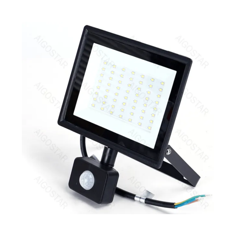 Flood light LED con sensore 50W 4300 lumen,luce naturale 4000K IP65 faro led Dim