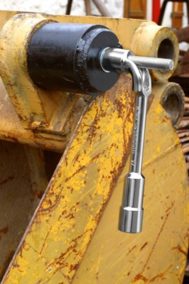 Facom E113397 Rohrmaul Steckschlüssel Winkel Steckschlüssel 10mm Bolzen Durchgangsloch Typ