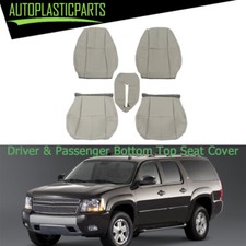 For Chevy Tahoe Gmc 2007-2014 Gray Driver Passenger Bottom Top Seat Cover For Chevy Tahoe Gmc 2007-2014 Gray Driver Passenger Bottom Top Seat Cover