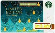 STARBUCKS COFFEE 2018 CHRISTMAS HOLIDAY LIMITED EDITION COLLECTIBLE GIFT CARD