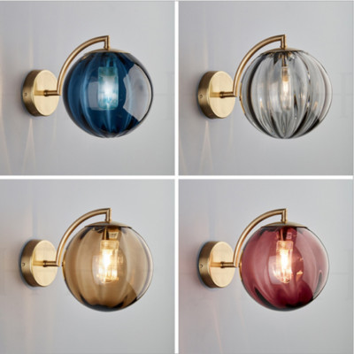 15cm Vintage Glass Ball Loft Wall Lights Sconce Aisle Bar Lights Wall Lamp Decor