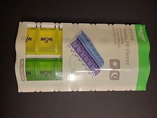 Equate AM/PM Weekly Pill Planner Lg Capacity 14 Compartments