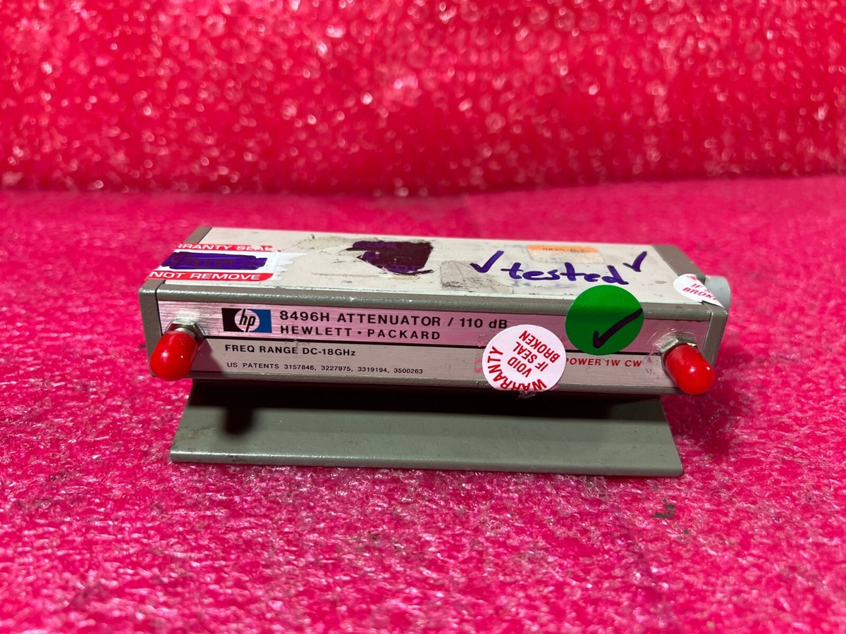 Agilent 8496H programmable attenuator 0-110dB, 10dB steps 24vDC