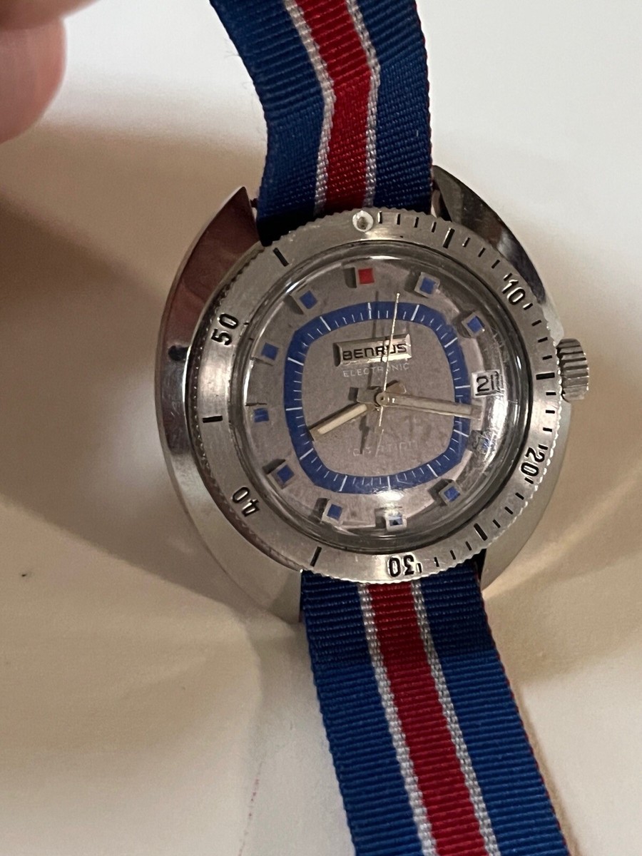 EXCELLENT ORIGINAL BENRUS CITATION ELECTRONIC WATCH! Great Case 