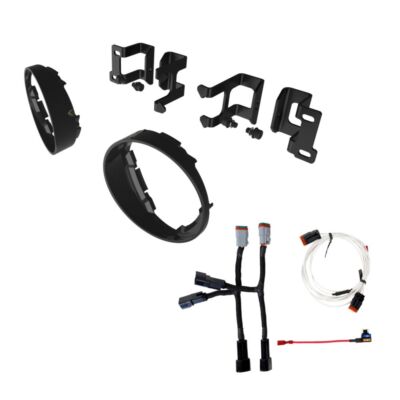 KC HiLiTES Bracket Set Fog Pocket Kit for FLEX ERA 3 Brackets and Bezels For Toy