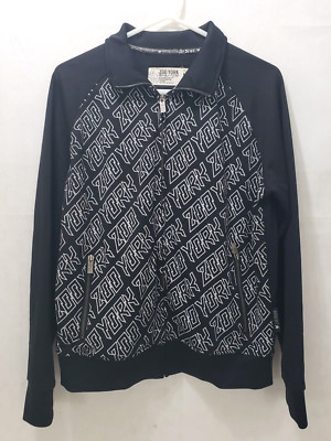 Zoo York New York City - Zipper Front & Pockets Black Track Jacket Mens Medium