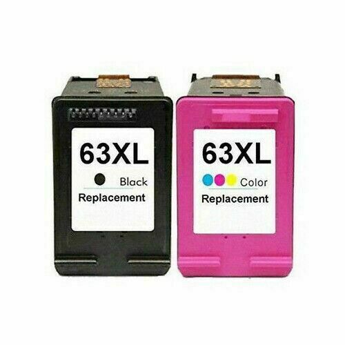 Non-OEM 63 63XL Ink for HP Deskjet 1110 2130 2131 3630 3632 Officejet 3830 4650 - Picture 1 of 14