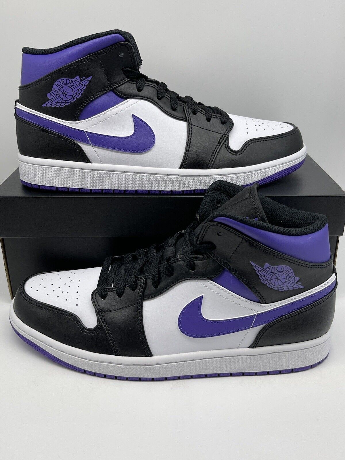 Nike Air Jordan 1 Mid Court Purple Men's Size 10.5 (554724-095)