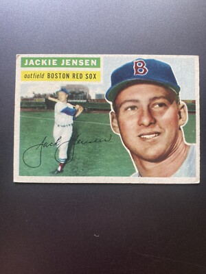 1956 Topps Set-Break #115 Jackie Jensen EX-EXMINT, (HUCK S)
