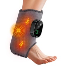 Cordless Ankle Massager for Foot  Ankle Pain Relief, 6 Heat Levels, 3 Vibration
