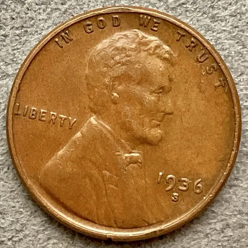 1936-S  Lincoln Wheat Cent - [XF EF] Extremely Fine - High Grade ~ B674
