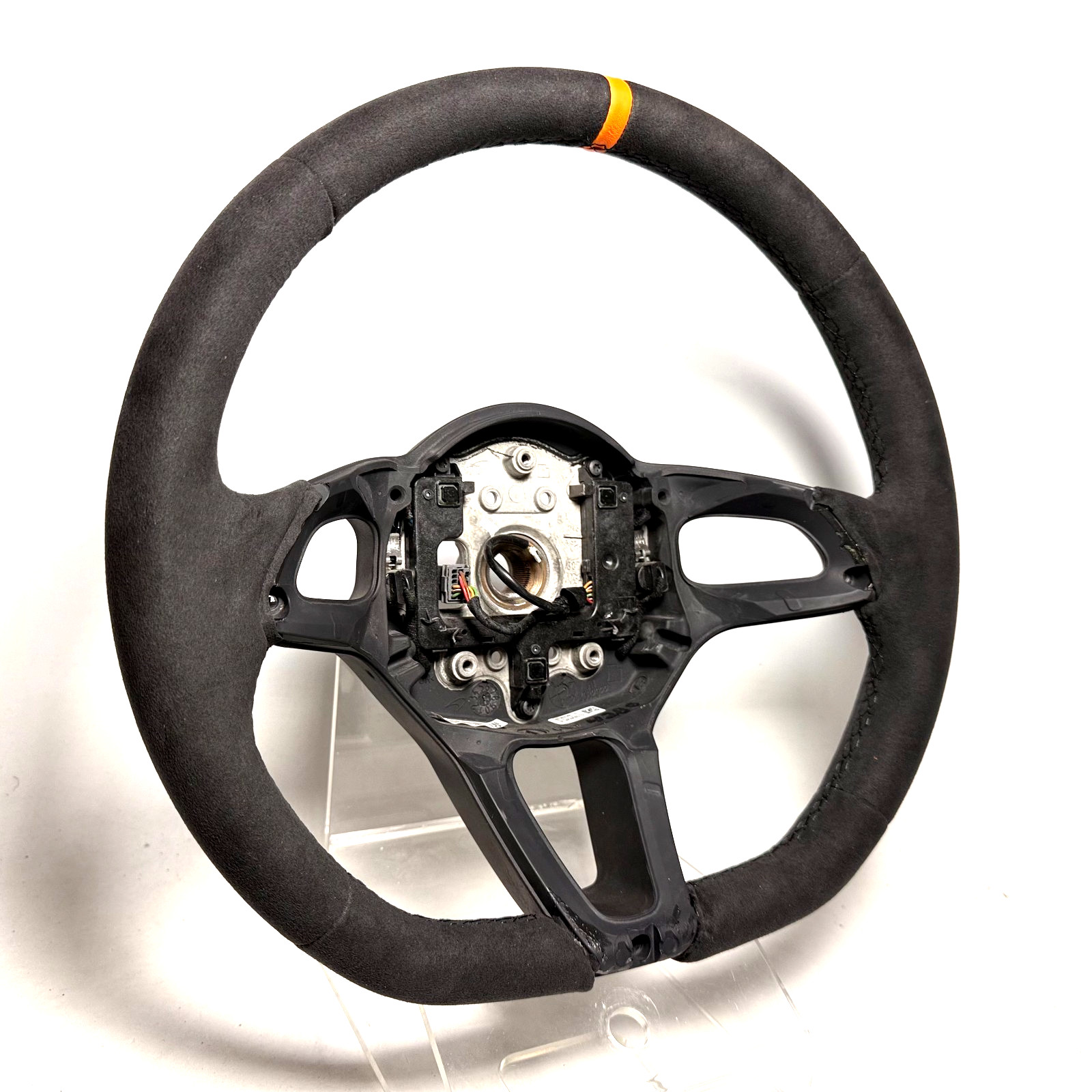 Thick padding alcantara wrap service McLaren MP4 570S 650S 675LT steering wheel